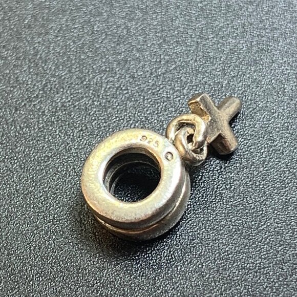 VTG Solid Sterling Silver 925 Cross Dangle Slide Charm Size 0.75" Length - Picture 8 of 8